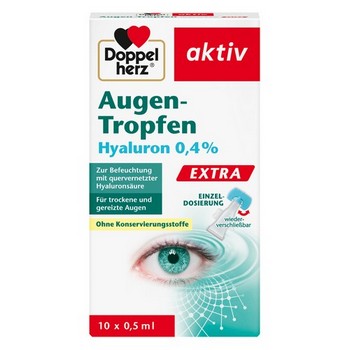 DOPPELHERZ Augen-Tropfen Hyaluron 0,4% Extra