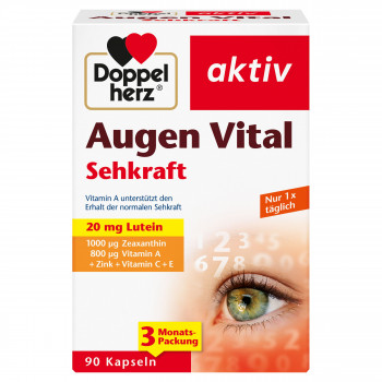 DOPPELHERZ Augen Vital Sehkraft Kapseln