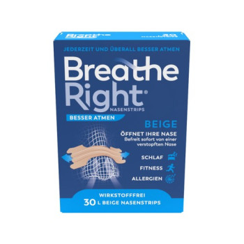 BESSER Atmen Breathe Right Nasenpfl.groß beige
