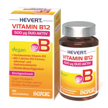 VITAMIN B12 HEVERT 500 μg Duo Aktiv Lutschtabl.