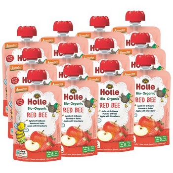 HOLLE Red Bee Apfel mit Erdbeere